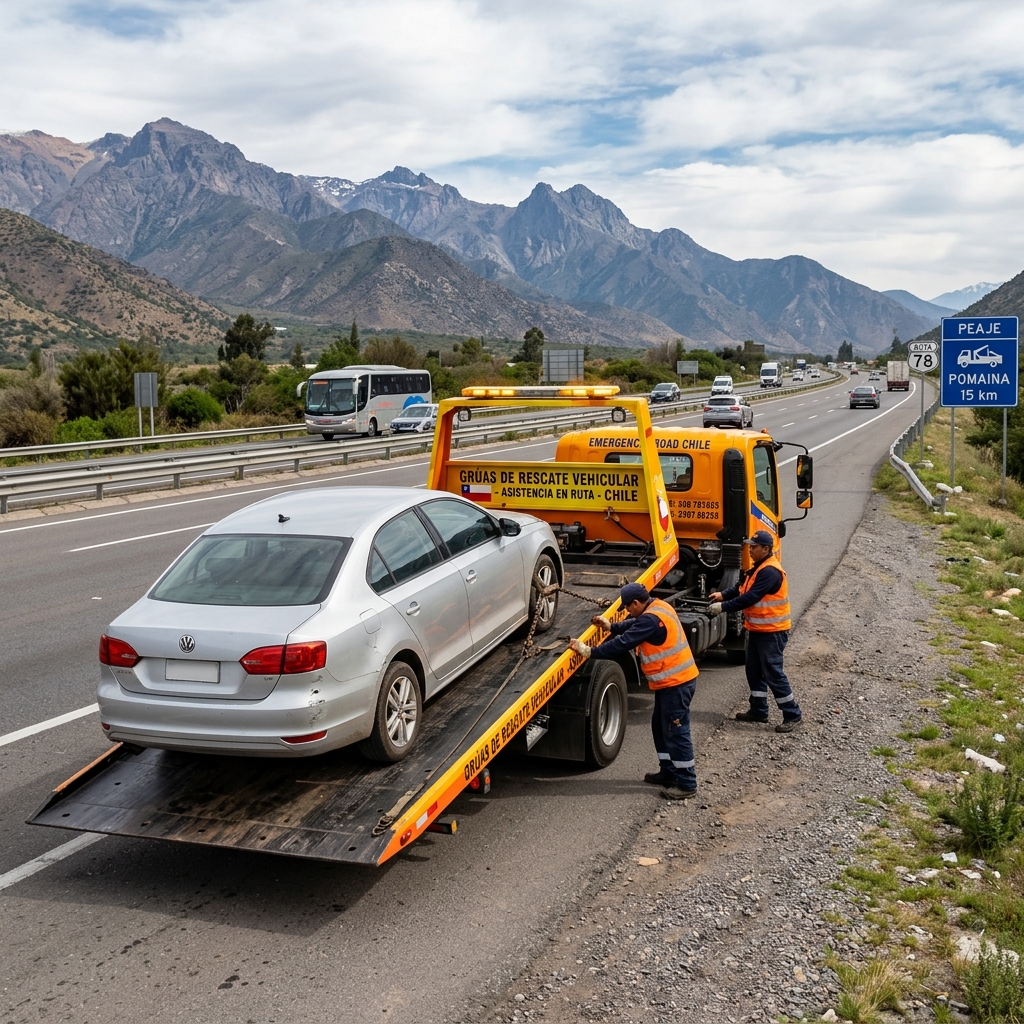 Servicio de Grúas para remolque de autos en la V Región
